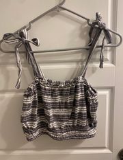 Striped Cropped Top