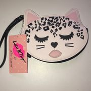 Betsey Johnson Luv Betsey Leopard Wristlet