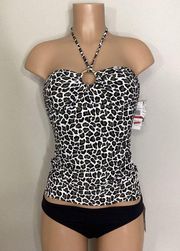 New. Michael Kors animal print tankini set. $159. XS-top/S-bottom