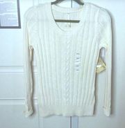 New high Sierra cream light weight sweater M