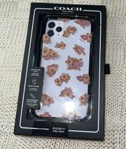 Coach Case for iPhone 11 Pro Max Pink Roses