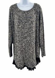 Insider Lafi Knit Sweater Dress Tunic Top