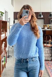 Blue Mockneck Sweater