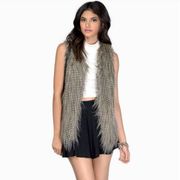 Tobi Faux Feather / Fur Vest