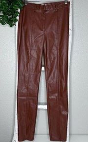 Jason Wu Faux Leather Pants * Brown * Small