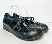 VTG Y2K Dansko Mary Jane’s Flats Black Leather Size 41 10 Women’s