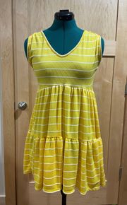 Yellow Striped Dress