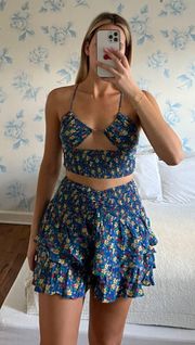 Rays For Days Blue Floral Matching Set