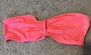 VICTORIA'S SECRET Bandeau Bra Strapless Tube Top Bra Large Neon Pink