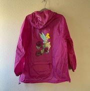 Disney y2k tinker bell pink rain jacket size large/ xlarge