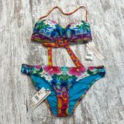 M/L // Nanette Lepore NWT Playa Nayrit Siren Floral Bikini Top And Bottom