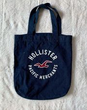 Hollister Pacific Merchants Navy Tote Shoulder Bag Purse