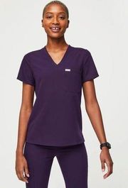 Figs Purple Jam Catarina Scrub Top Medium