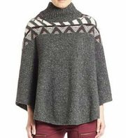 Joie Ozora Nap Wool Mockneck Poncho