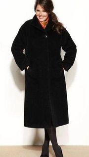 Wool-Alpaca-Blend Maxi Walker Coat size 10 Jones New York