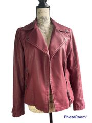 Women’s Faux Leather Jacket ,Medium