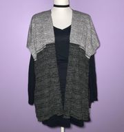 NWT Heathered Grey Short Sleeve Cardigan