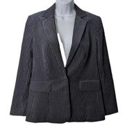 Frame Fine Variegated  Blazer Navy Twilight Corduroy Striped NWOT Women's  6