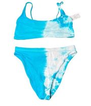 NWT Dolls Kill Dippin Daisy's Mirage Crystal Tie Dye Bikini High Waist Cheeky XL