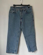 Vtg  Polo Ralph Lauren Cropped Saturday Jeans Light Wash Preppy Academia 10 ♣️
