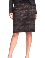 Eileen Fisher Grandeur Jacquard Ponte Pencil Skirt Women’s Size: