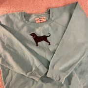 Black Dog Teal Crew Neck