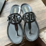 Ralph Lauren black sandals. Gently worn