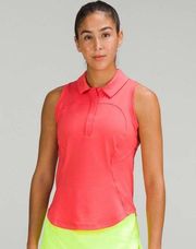 Lululemon  Quick Drying Sleeveless Polo Pale Raspberry Size 14