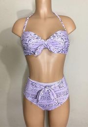 New. Jessica Simpson lavender bandanna bikini set. Medium. Retails $108.