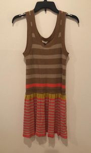 Striped Fit & Flare Dress S