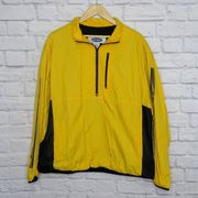 Retro 90’s Yellow Quarter Zip Rain Jacket