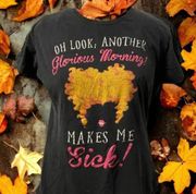 Hocus Pocus Glorious morning tee distressed graphic black shirt top