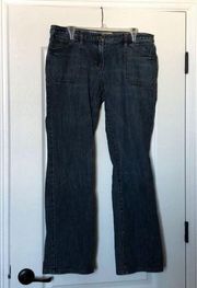 Ann Taylor Loft slim bootcut denim sz 12