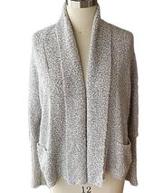 BCBGeneration Mohair Wool Blend Soft Gray Cardigan Open Sweater Womens MEDIUM