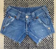 True Religion Low Rise Jean Short Size 25