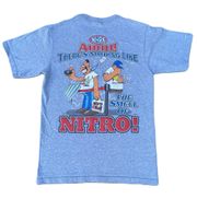 Vintage 90s NHRA Nothing Like The Smell Of Nitro Grey Graphic T-shirt