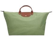 Longchamp Large Green Le Pliage Top Handle Tote Large