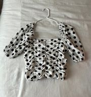 Polka Dot Crop Top