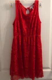 dELiA's Red Lace Dress