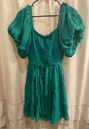 Boutique Green Mini Dress