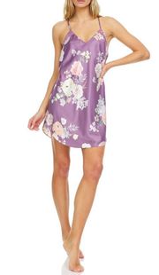 Collection Lilac Arisa Printed Charmeuse Slip Gown