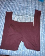 maroon leggings