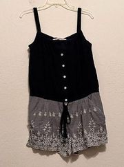 Rachel Roy, embroidered lace ￼ floral romper, size 6