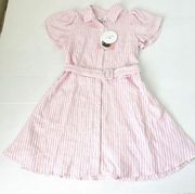 Alexis x Target Striped Tulip Sleeve Shirtdress Pink Stripe, XS