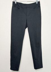 Ecru Dress‎ Pants Womens Size 4 Slim Leg Trousers Mid Rise Career Office Gray