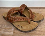 NWOT Biza Women’s Lexi Brown Genuine Leather Sandals