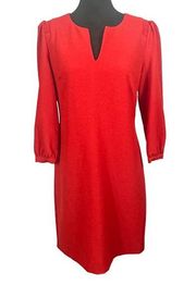 Karl Lagerfield Paris Red 3/4 Sleeves Mid Length Sz4