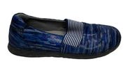 Womens Shoes Blue Leather Slip-on Glee Wavy Shoes Comfort Sz 39 US 9