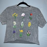 Different Herbs Cropped T-Shirt