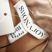 NEW Shona Joy Eames Linen Cotton Lightweight Utility Belted Pocket Dress Beige